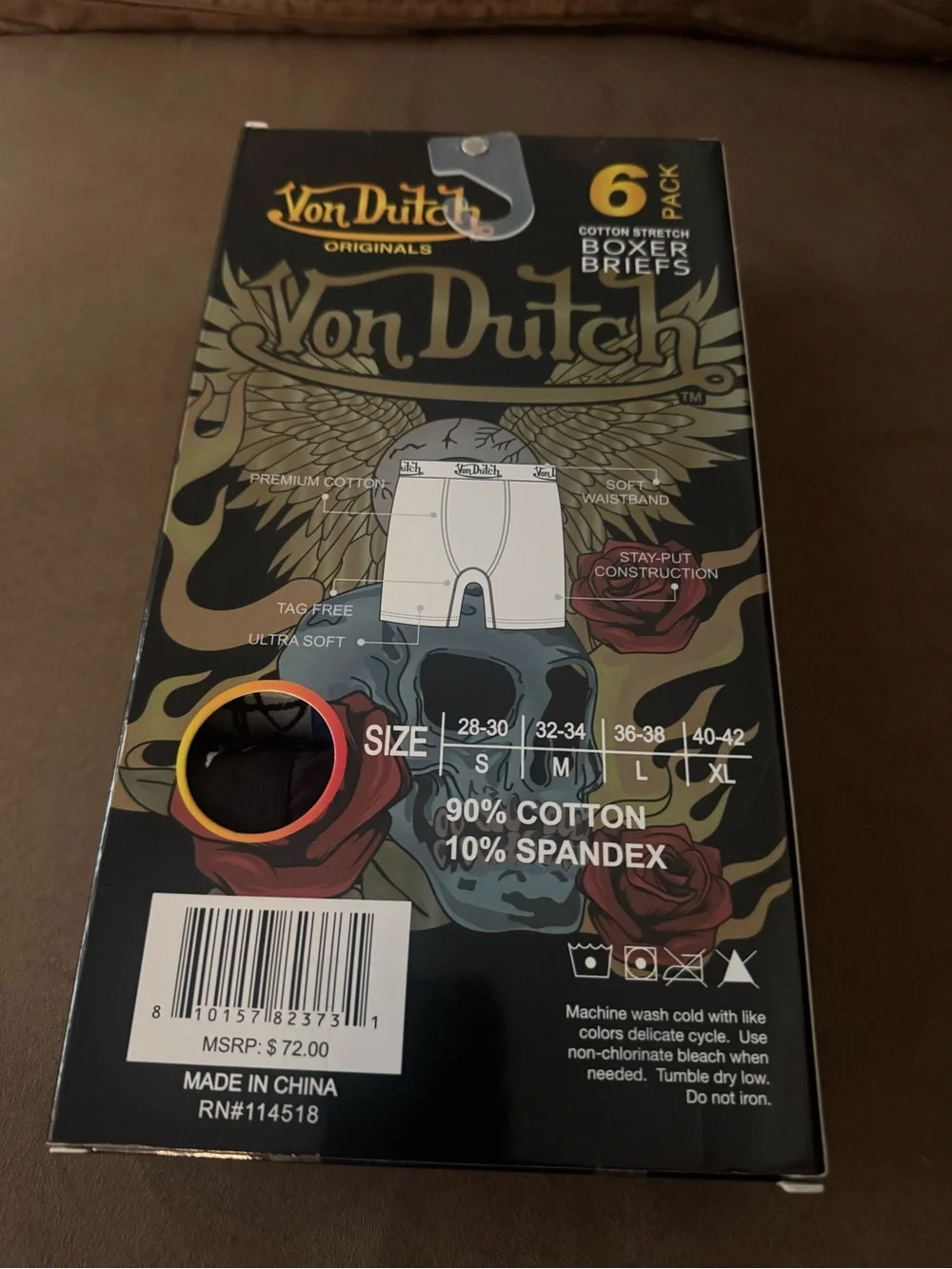 Von Dutch Boxer Briefs Mens Small 6 Pack